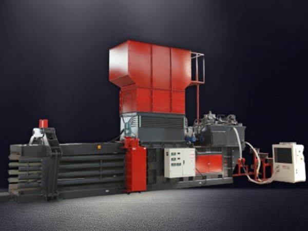 常州某固廢處置公司定制垃圾打包機(jī)案例