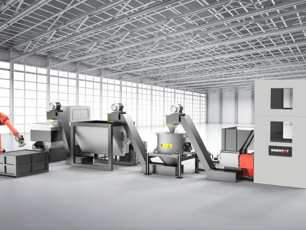 鈦屑破碎脫油清洗壓餅方案